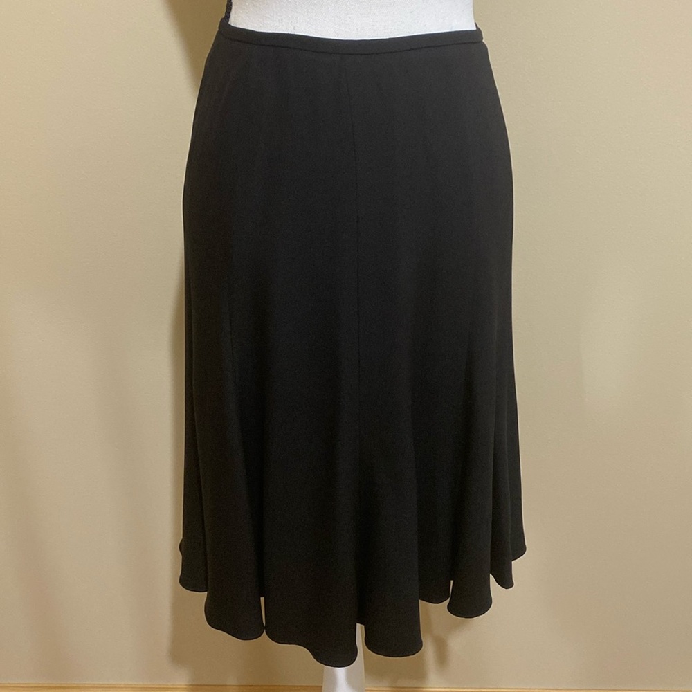 Armani Collezioni Black Skirt with flounce hem Size 8